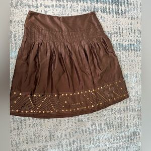 Alfani Cotton/Silk brown skirt. New with Tags. Size 8P